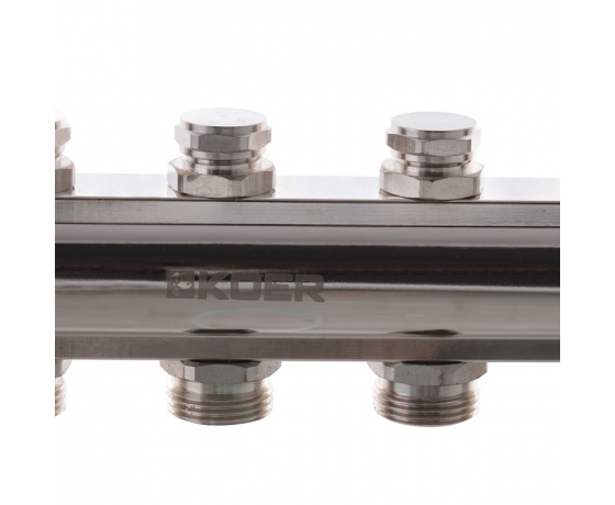 Фото 3 - Коллекторный блок с термостатическими клапанами KOER KR.1100-06 1”x6 WAYS (KR2632)