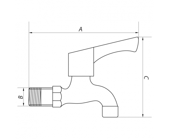 Фото 3 - Кран для холодной воды 1/2