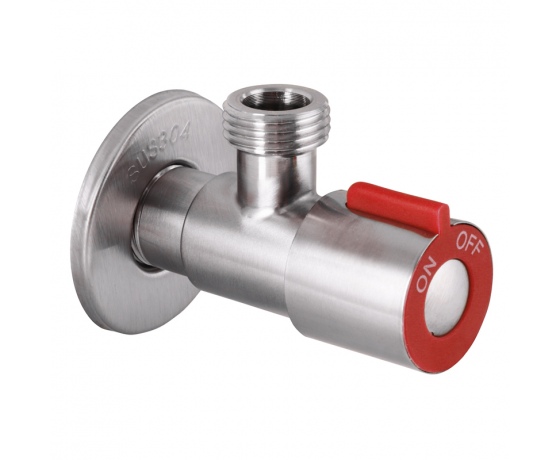 Фото 2 - Кран для подключения сантехприборов (красный) ZERIX VAL-02 (ZX3176)