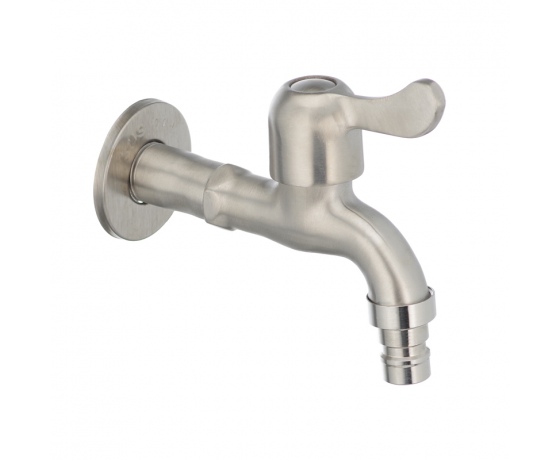 Фото 2 - Кран для холодной воды 1/2 MIXXUS BIB-03 (нерж. сталь) (SS0052)