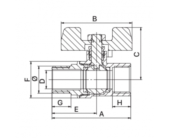 Фото 3 - Кран шаровый 1/2