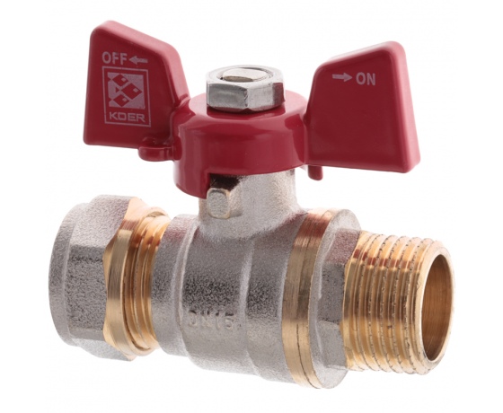 Фото 2 - Кран шаровый KOER WING 16x1/2M (KR.351) (LL1656)