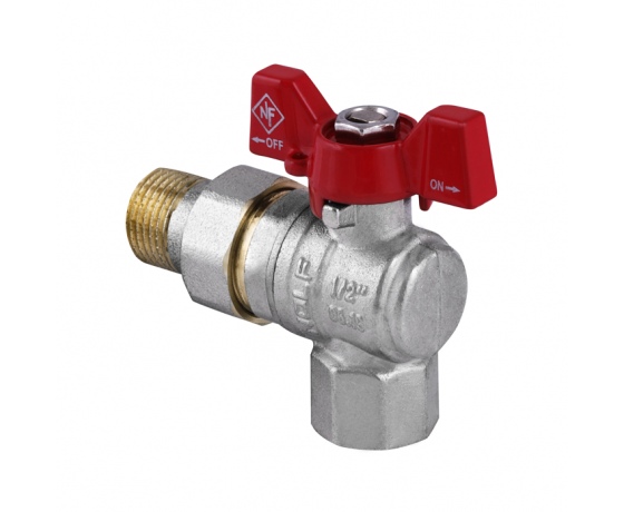 Фото 2 - Кран шаровый с американкой угловой 1/2