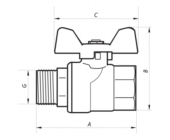 Фото 3 - Кран шаровый 3/4
