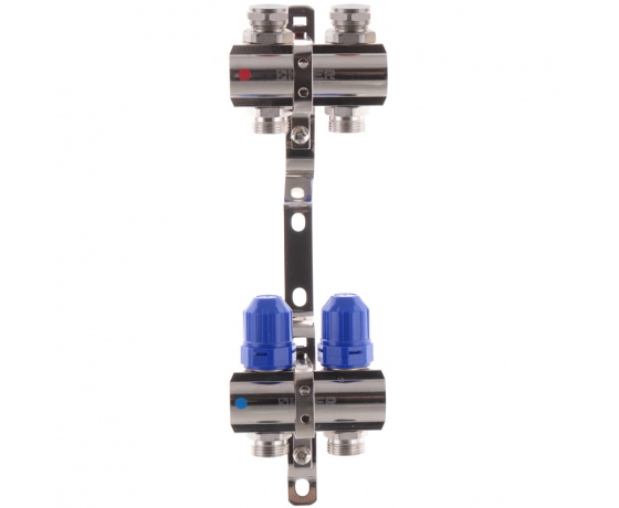 Фото 2 - Коллекторный блок с термостатическими клапанами KOER KR.1100-02 1”x2 WAYS (KR2628)