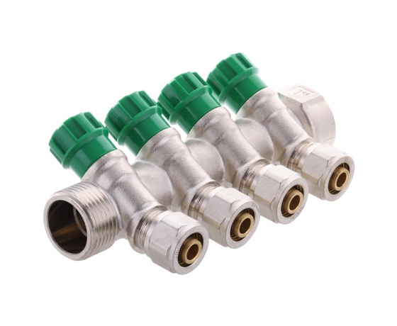 Фото 5 - Коллектор вентильный с фитингом KOER KR.1124-4 1”x4 WAYS (KR2834)