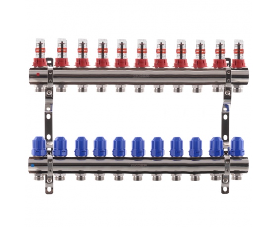 Фото 2 - Коллекторный блок с расходомерами KOER KR.1110-11 1”x11 WAYS (KR2648)