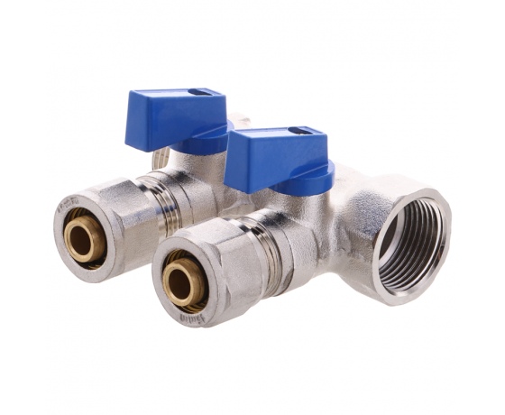 Фото 2 - Коллектор с шаровыми кранами и фитингом KOER KR.1125-2 3/4”x2 WAYS (KR2835)