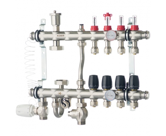 Фото 2 - Коллектор со встроенным смесит. узлом KOER KR.S1012-4 1