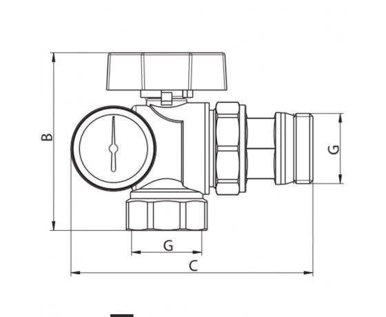 Фото 4 - Кран с американкой 