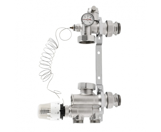 Фото 2 - Смесительный узел для коллекторов с нижним подключением KOER KR.1022 1” (без насоса) (KR2841)