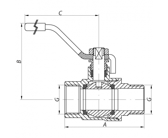 Фото 3 - Кран шаровый KOER 1 1/2