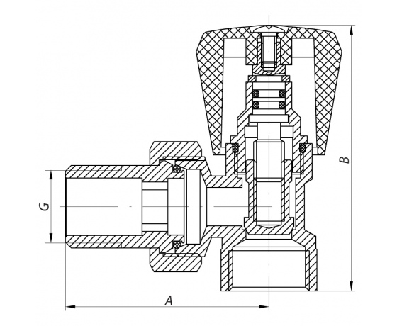 Фото 3 - Вентиль 1/2x1/2 KOER KR.901 (KR0002)