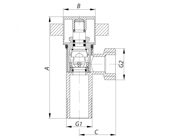 Фото 3 - Кран шаровый KOER 1/2x1/2 (KR.517) (KR0108)