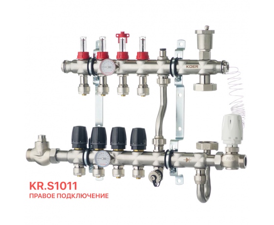 Фото 6 - Коллектор со встроенным смесит. узлом KOER KR.S1011-4 1