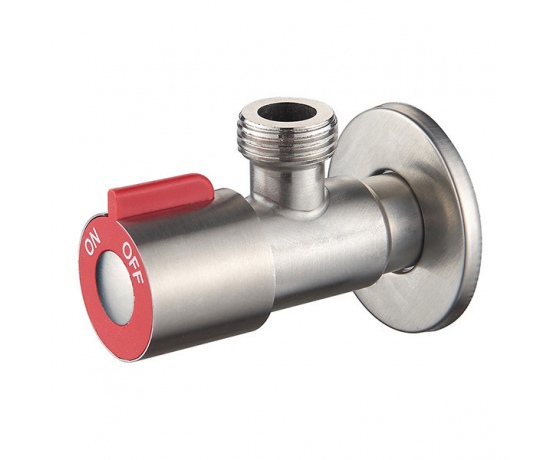 Фото 2 - Кран для подкл. сантехприборов ZERIX LR70507H красный (нерж. сталь) (LL1498)