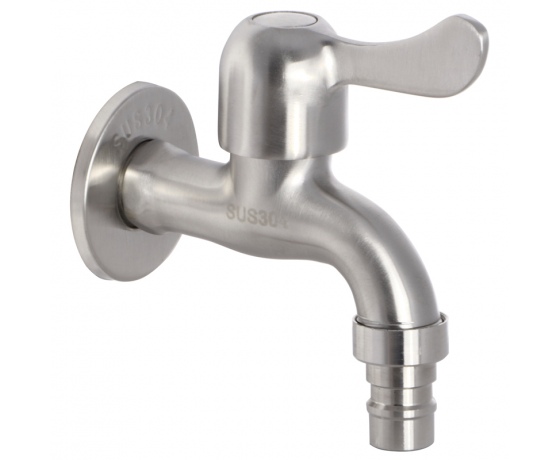 Фото 2 - Кран для полива ZERIX LR70102 (нерж. сталь) (LL1501)