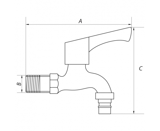 Фото 3 - Кран для холодной воды 1/2