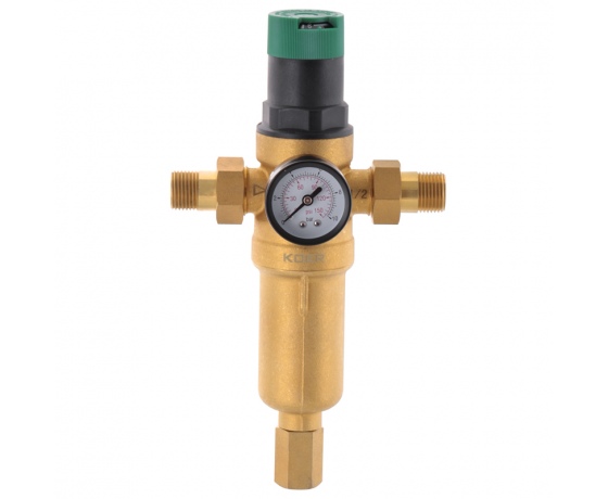 Фото 2 - Фильтр самоочистной с редуктором давления и манометром KOER KR.1249 1/2