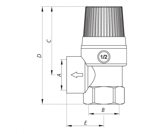 Фото 3 - Предохранительный клапан 1.5BAR KOER KR.1260 (KR2679)