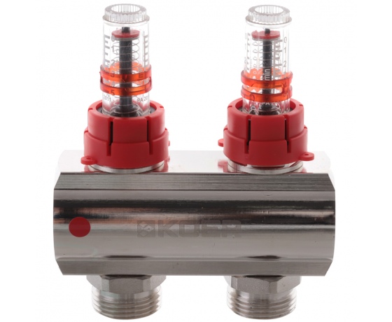 Фото 4 - Коллекторный блок с расходомерами KOER KR.1110-07 1”x7 WAYS (KR2644)