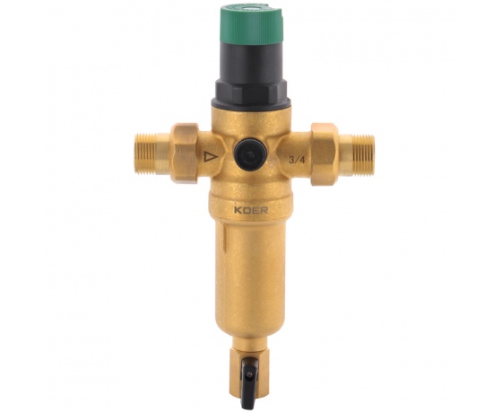 Фото 3 - Фильтр самоочистн.с редуктором давления и манометром KOER KR.1249 3/4