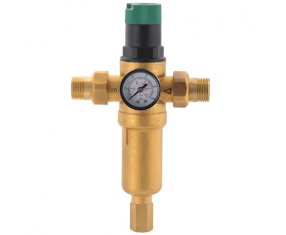 Фото 2 - Фильтр самоочистн.с редуктором давления и манометром KOER KR.1249 3/4