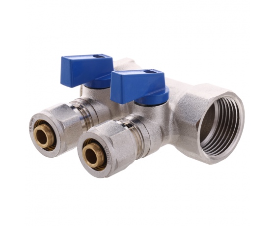 Фото 2 - Коллектор с шаровыми кранами и фитингом KOER KR.1126-2 1”x2 WAYS (KR2838)