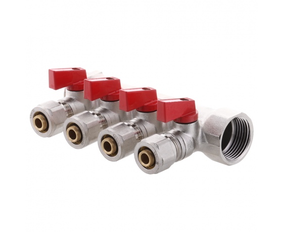 Фото 2 - Коллектор с шаровыми кранами и фитингом KOER KR.1126-4 1”x4 WAYS (KR2840)