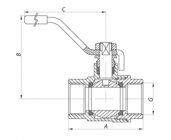 Фото 3 - Кран шаровый KOER 2