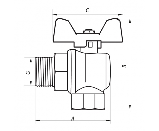 Фото 3 - Кран шаровый 1/2