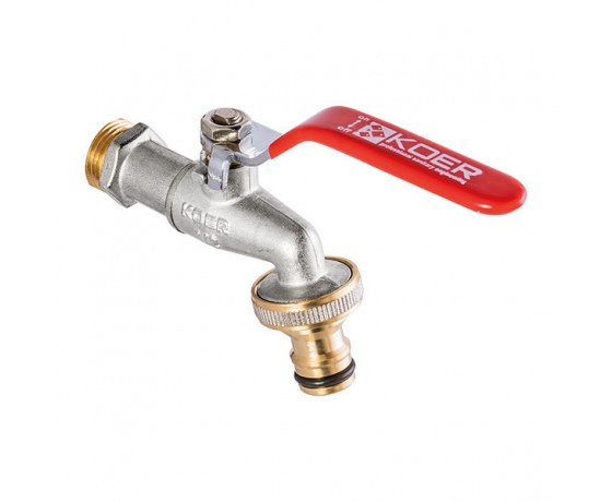 Фото 2 - Кран полива с коннектором для быстрого подключения 1/2