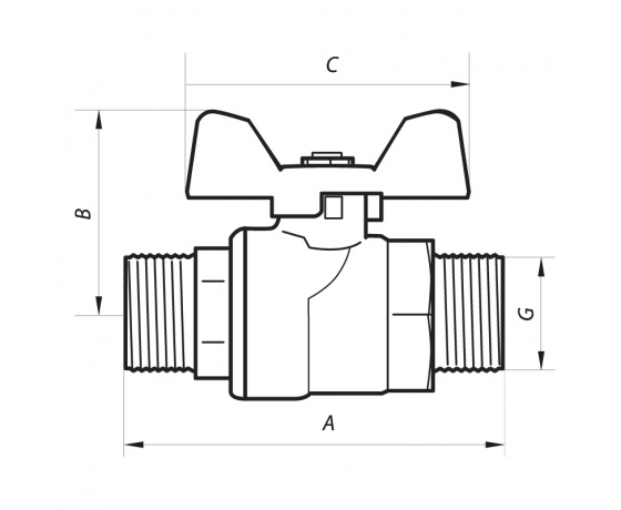 Фото 3 - Кран шаровый 1/2
