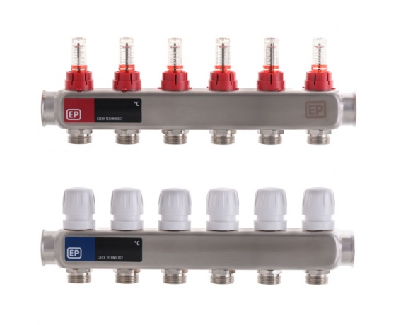 Фото 2 - Коллекторный блок с расxодомерами EUROPRODUCT EP.S1110-06 1