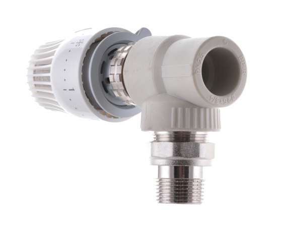 Фото 4 - Кран термостатический с термоголовкой угловой 25x3/4 PPR KOER K0154.PRO (KP0196)