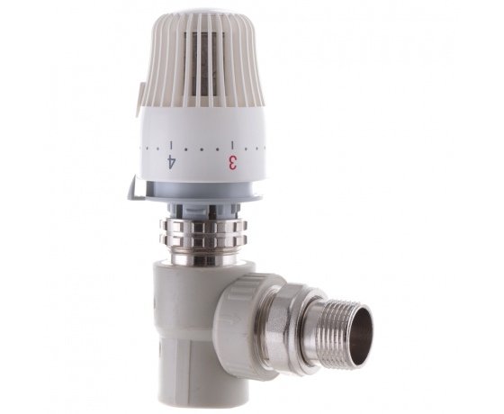 Фото 2 - Кран термостатический с термоголовкой угловой 25x3/4 PPR KOER K0154.PRO (KP0196)