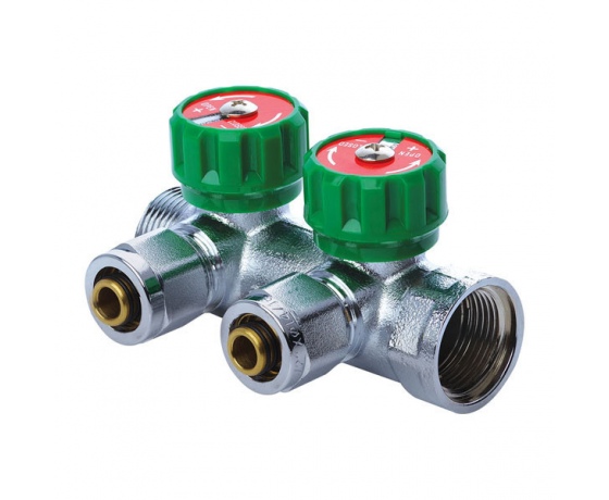 Фото 2 - Коллектор вентильный с фитингом KOER KR.1122-2 1”x2 WAYS (KR2653)