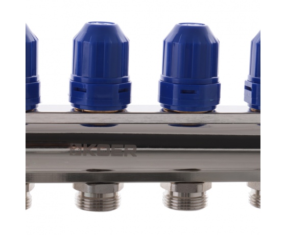 Фото 5 - Коллекторный блок с расходомерами KOER KR.1110-08 1”x8 WAYS (KR2645)