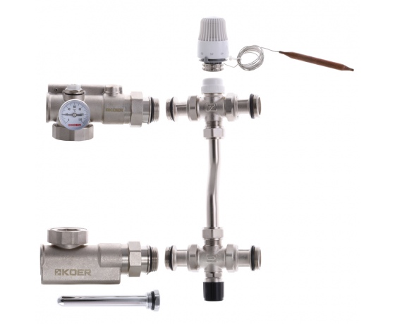Фото 2 - Смесительный узел для коллекторов с бок. подкл. KOER KR.1022S - 1” (без насоса) (KR2911)