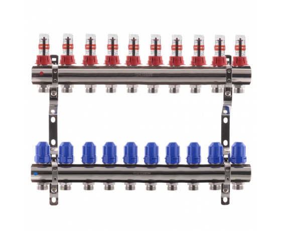 Фото 2 - Коллекторный блок с расходомерами KOER KR.1110-10 1”x10 WAYS (KR2647)