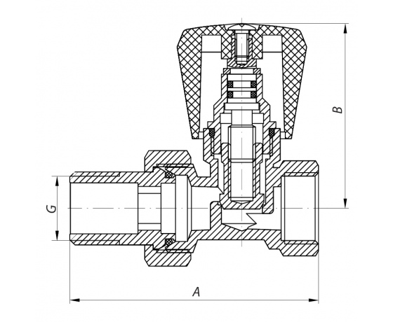 Фото 3 - Вентиль 3/4x3/4 KOER KR.903 (KR0140)
