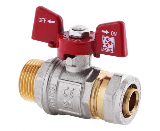 Фото 4 - Кран шаровый KOER KR.351 - 20x3/4М WING (LL1790)