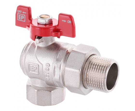 Фото 4 - Кран с американкой угловой 3/4