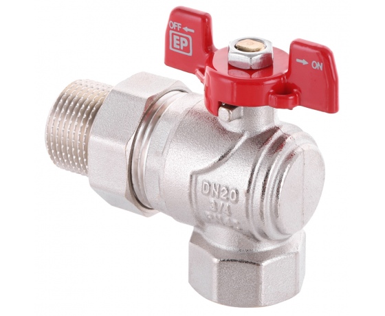 Фото 2 - Кран с американкой угловой 3/4