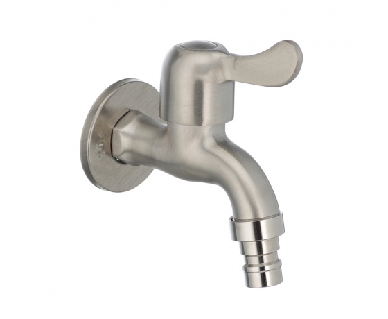 Фото 2 - Кран для холодной воды 1/2 MIXXUS BIB-02 (нерж. сталь) (SS0051)