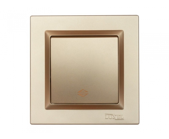 Фото 2 - Выключатель проходной Luxel JAZZ (9615) Бронзовый