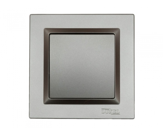 Фото 2 - Выключатель одинарный Luxel JAZZ (9702) Графитовый