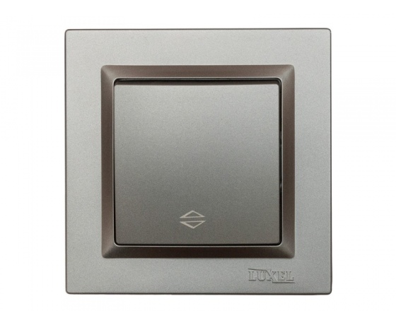 Фото 2 - Выключатель проходной Luxel JAZZ (9715) Графитовый