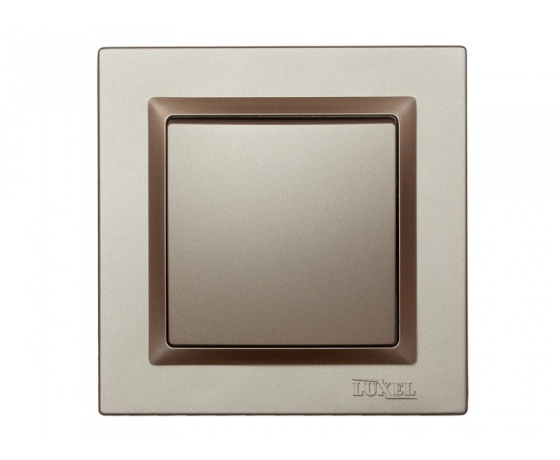 Фото 2 - Выключатель одинарный Luxel JAZZ (9202) Терракотовый