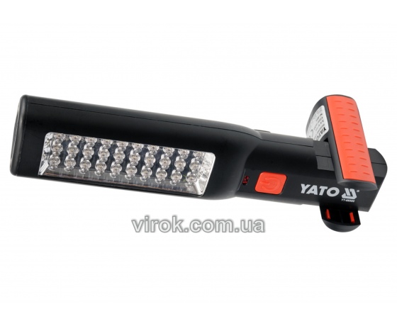 Фото 2 - Світильник акумуляторний YATO Li-Ion 3.7 В 1.8 Агод 30/7 LED + зарядний пристрій id-81408